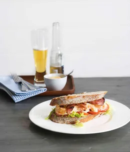 Lobster club sandwiches