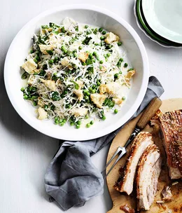 Cabbage and pea salad