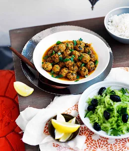 Kefta tagine with herbs, spices and lemon