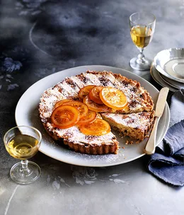 Ricotta, candied orange and Marsala crostata