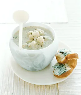 Cauliflower and Stilton soup