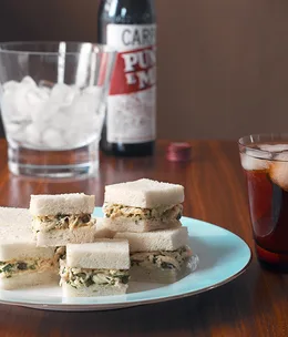 Chicken and caper tramezzini