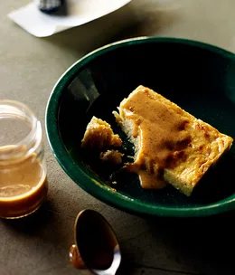 Caramelised milk and almond cake