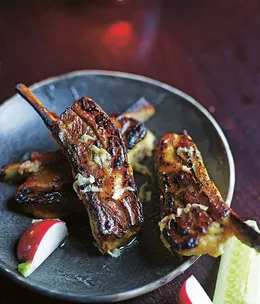 Beer and miso lamb ribs