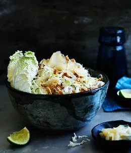 Pickled ginger and cabbage salad