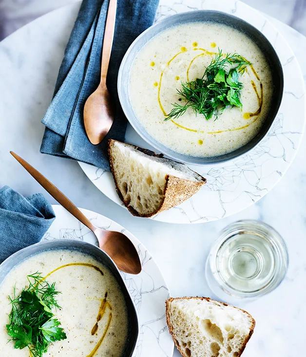Lemony fish soup