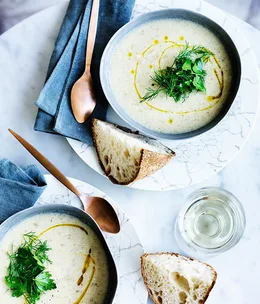 Lemony fish soup