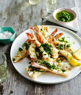 Chermoula prawns