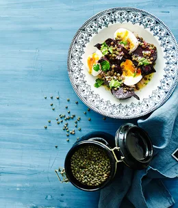 Quick meals with green lentils