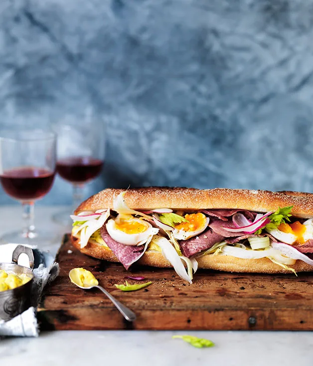 Beef tongue sandwich