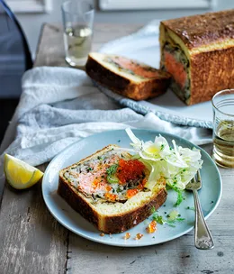 Ocean trout in crêpes and brioche