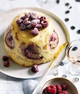 Jam roll trifle