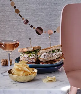 Chicken mayo and bacon clubs