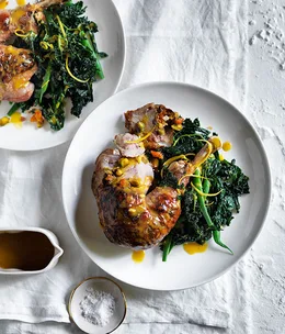 Apricot and pistachio stuffed turkey legs