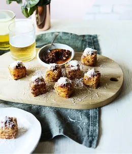 Dadinhos de tapioca with XO sauce