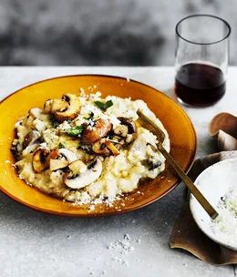 Mushroom and mascarpone risotto