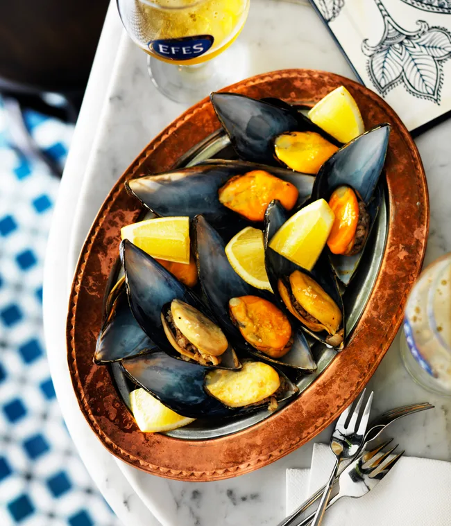 Stuffed mussels from Stanbuli, Enmore