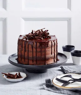 Chocolate truffle layer cake