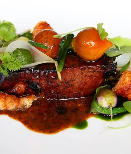 Monty Koludrovic's charcoal glazed pork neck