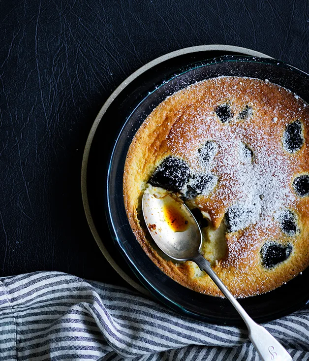 Prune clafoutis
