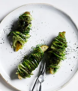 Pickled and fresh cucumber