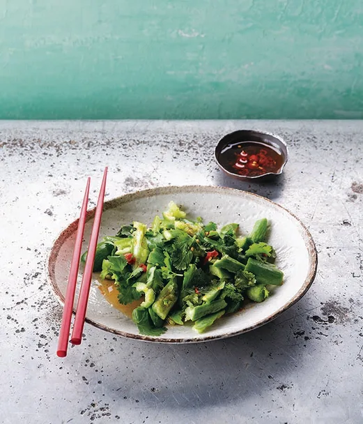 Smashed cucumber salad