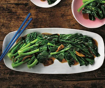 Tony Tan’s stir-fried gai lan