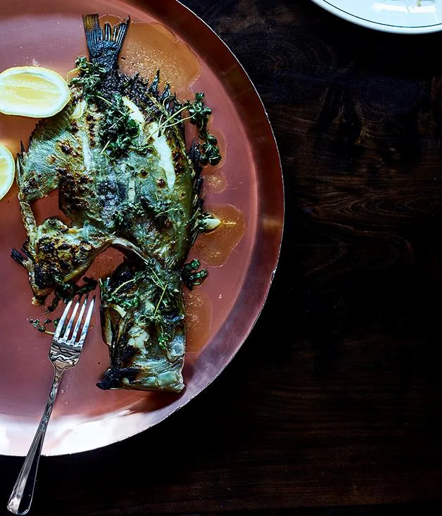 John Dory with herb butter
