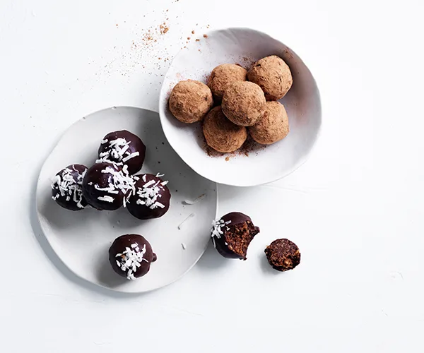 Raw black forest truffles