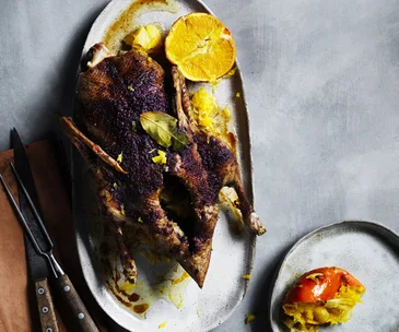 Duck with orange and quatre épices