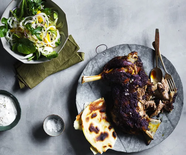 Lamb shawarma slow cooked