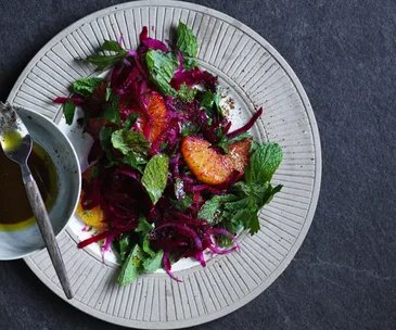 Beetroot and orange salad with sumac dressing
