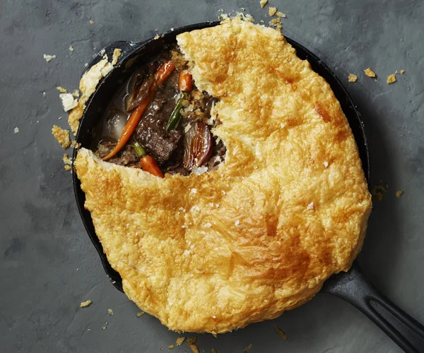 Beef and vegetable pot pie