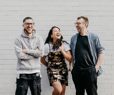 Mitch Orr, Sophia Thach and Cam Fairbairn - the team behind Kingdom of Rice