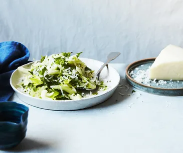 Celery, mint and Manchego salad