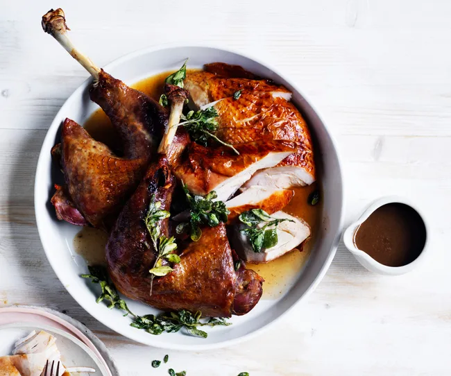 Jock Zonfrillo's roast turkey with native herbs and spices