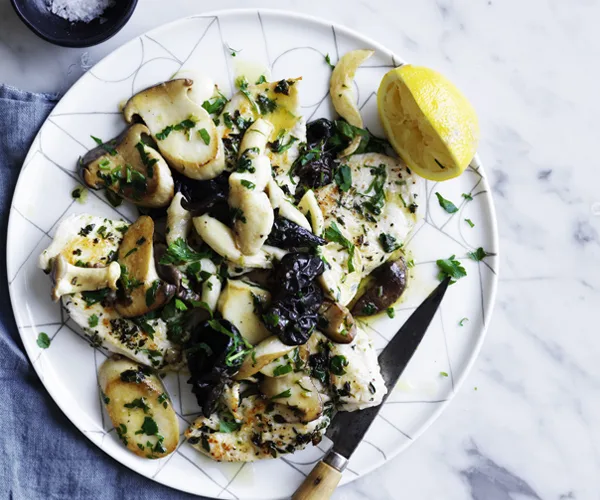 Chicken scallopini with mushrooms