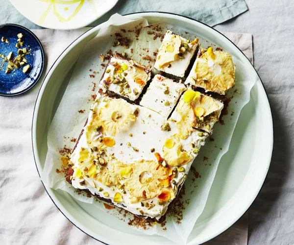 Pineapple and coconut cake