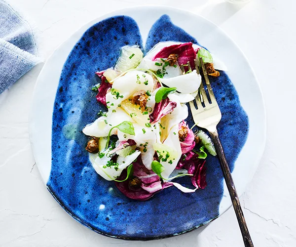 Marinated reef fish with citrus and capers