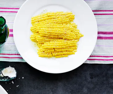 Corn shards with sesame salt
