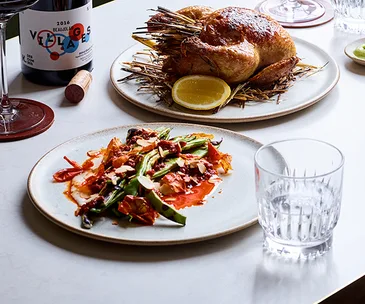 Roman beans, umido and almonds