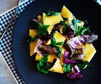 Stracci with Hare and Radicchio