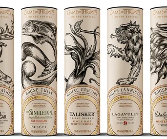 The Game of Thrones single malt whisky collection