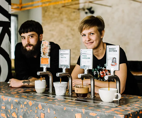 Single O batch brew taps