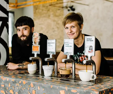 Single O batch brew taps