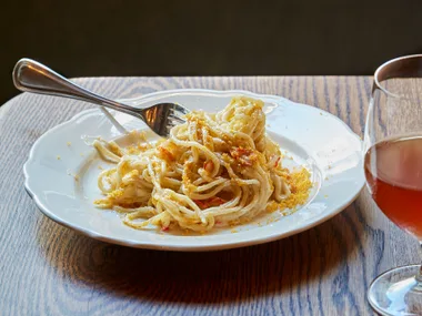 Spaghetti con bottarga
