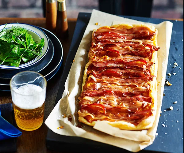 Maple, bacon and pumpkin tart