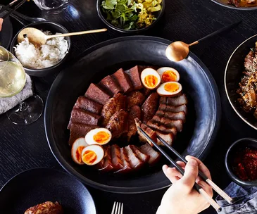 Victor Liong's masterstock-braised meats and tofu