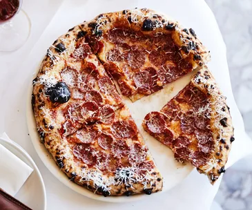 Capitano's pepperoni pizza.