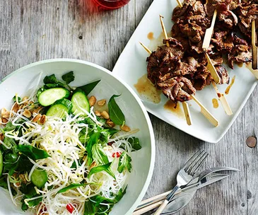 Vietnamese-style beef and vermicelli salad